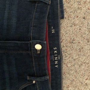 WHBM skinny jeans size 14